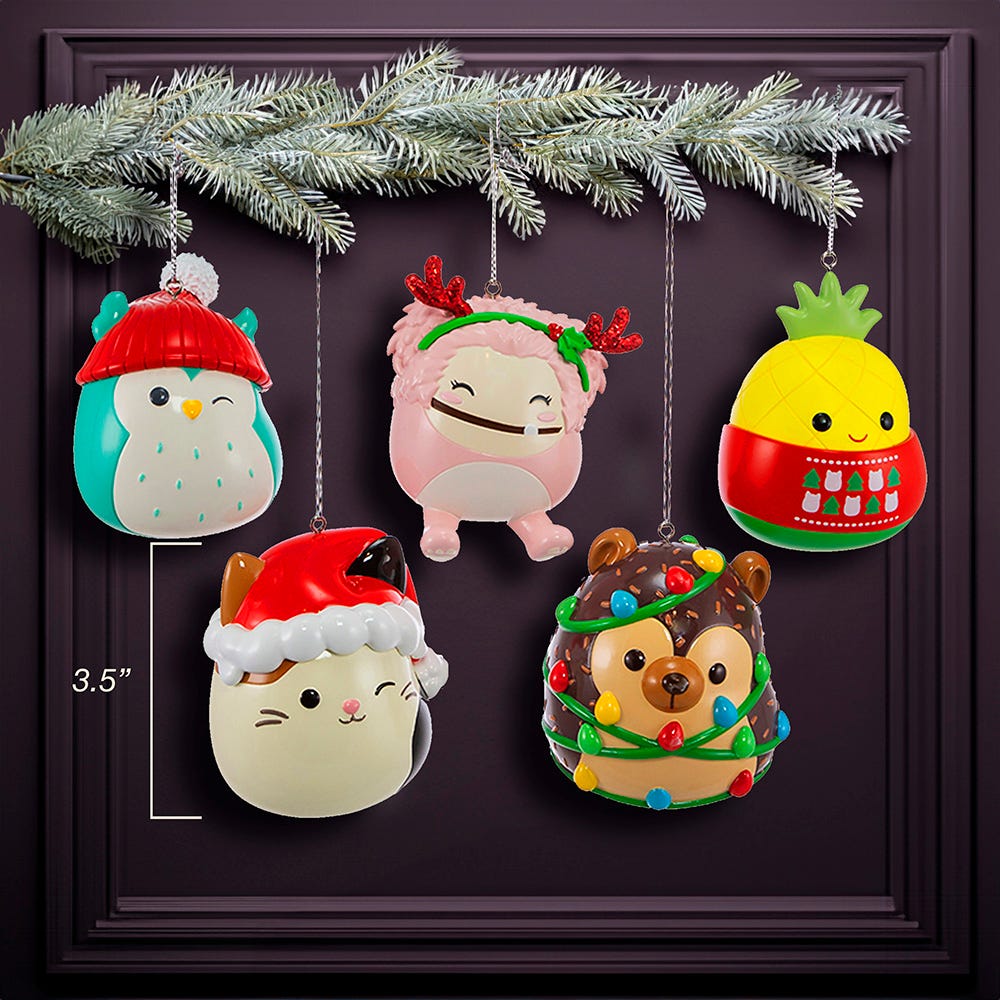 Squishmallows® Blow Mold Ornaments, 5 Assorted Set